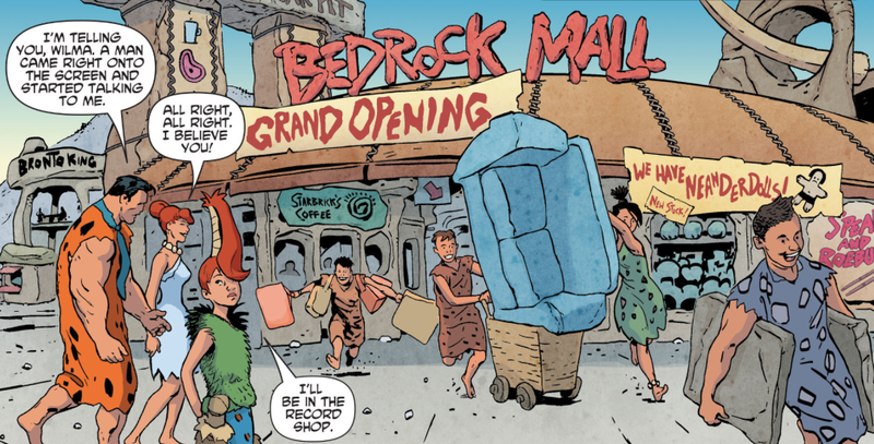 Illustration for article titled The Flintstones Comic Is a Darkly Funny Story About the Perils of Late Stage Capitalism